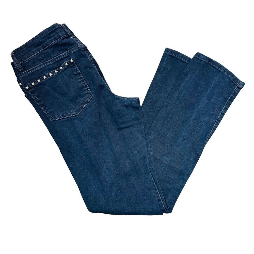 Cache premium Vintage Y2K Black Rock Stud Skinny Denim Jeans Size 4